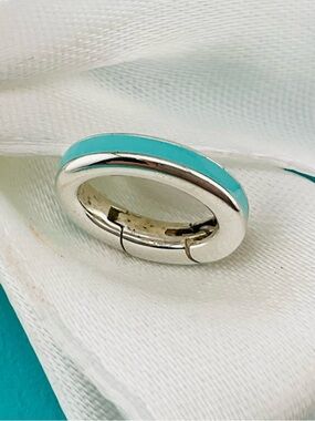 Tiffany Blue Enamel Clasping Link For Charm